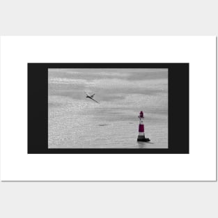 Vulcan Beachy Head Lighthouse Posters and Art